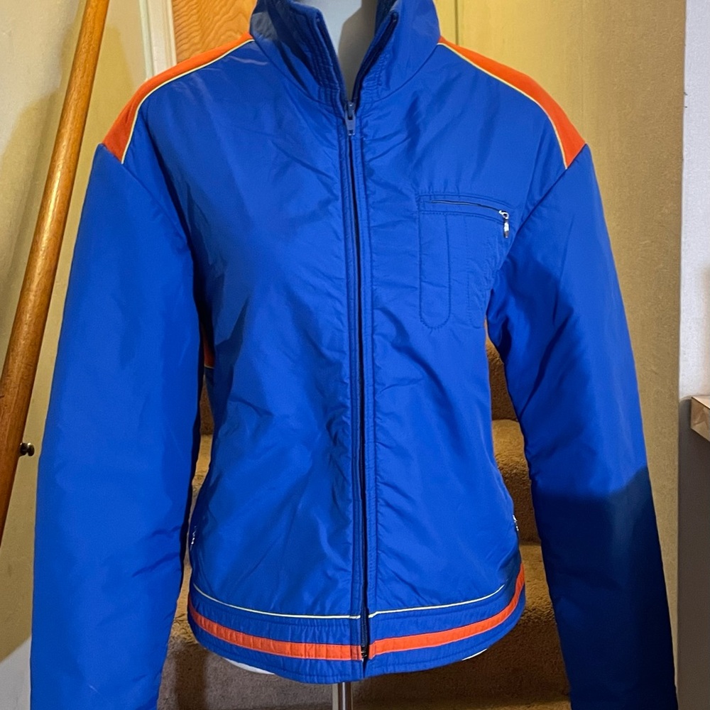 Vintage Robbe Blue and Orange Ski Jacket